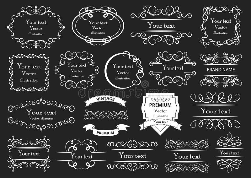 Set of vector graphic elements for design. Vector illustration. n
