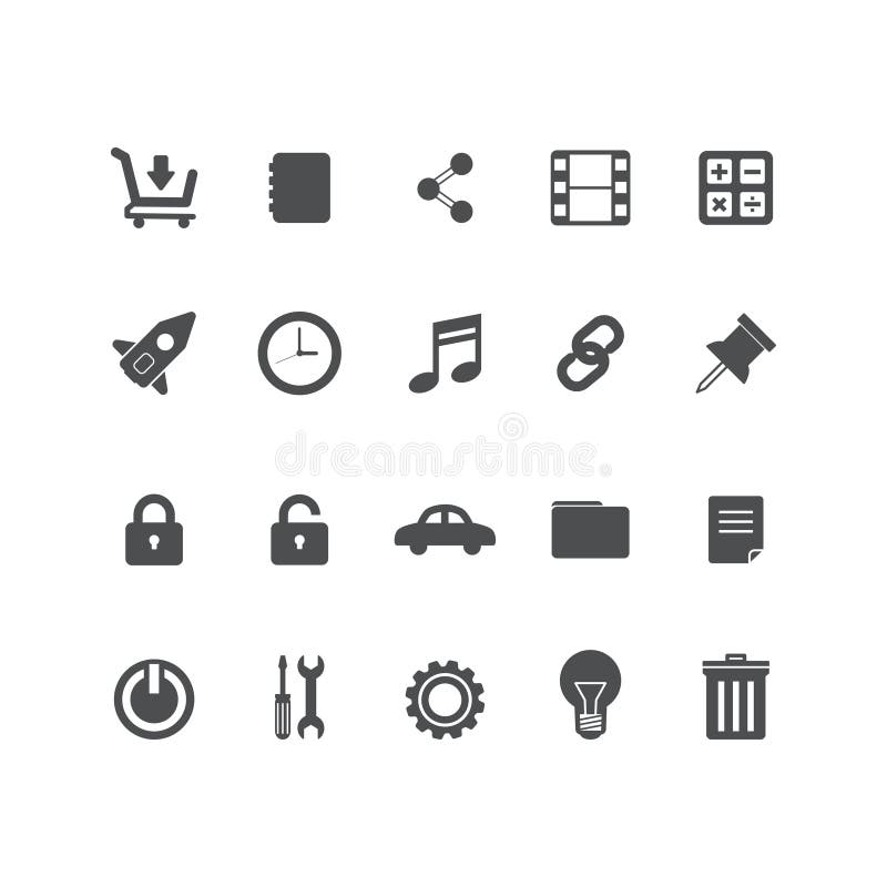 Set vector line icons in flat design office and business with elements for mobile concepts and web apps. Collection modern stock illustration Set vector line icons in flat design office and business with elements for mobile concepts and web apps. Collection modern stock illustration