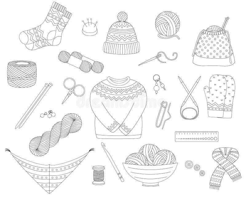 Knitting Needles Socks Stock Illustrations – 394 Knitting Needles Socks  Stock Illustrations, Vectors & Clipart - Dreamstime