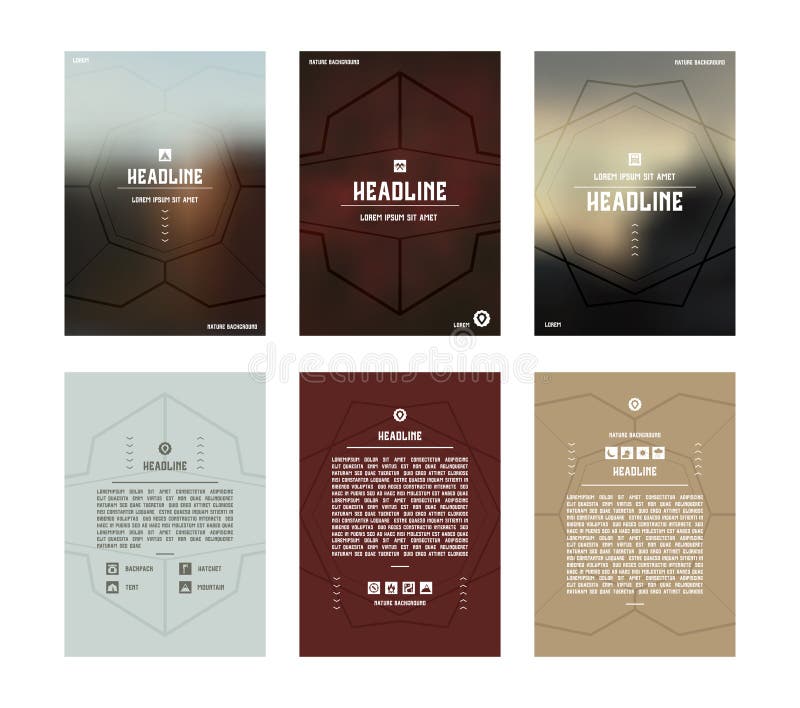 Set of vector poster templates royalty free illustration Set of vector poster templates royalty free illustration