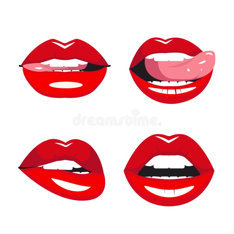 Lip Shapes Cliparts, Stock Vector and Royalty Free Lip Shapes Illustrations