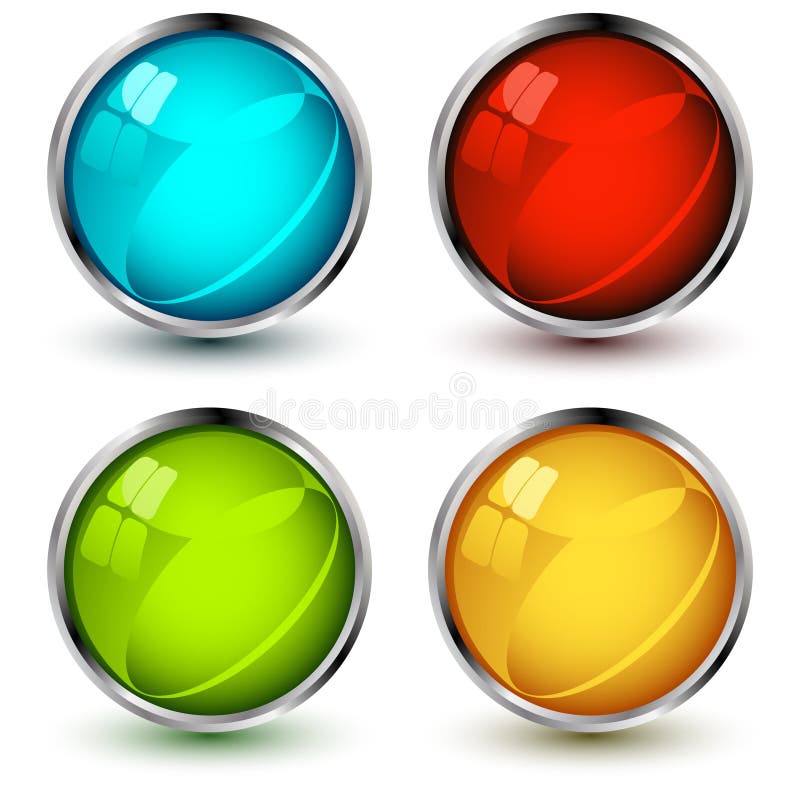 Set of vector web buttons