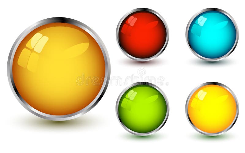 Set of vector web buttons