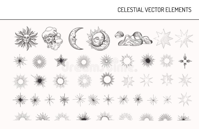 Celestial Design Stock Illustrations – 55,285 Celestial Design