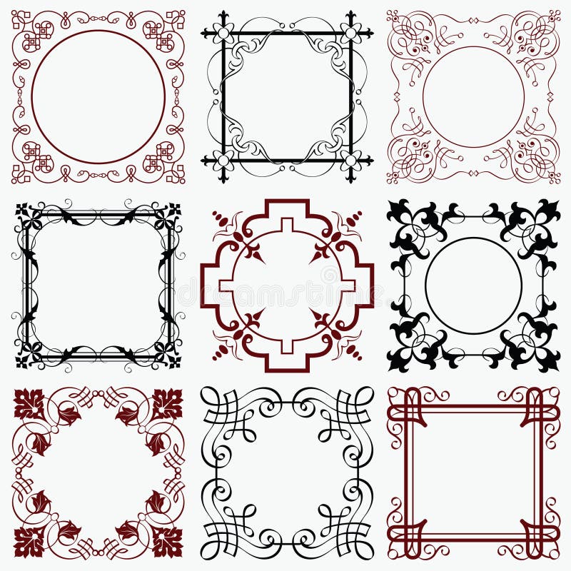 Traditional korean door and window ornament, chinese wall design, japan frames vector set. Traditional chinese decoration illustration Stock Vector Image & Art - Alamy