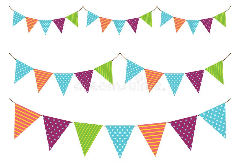 Vintage garland vector illustration Vintage garland vector illustration