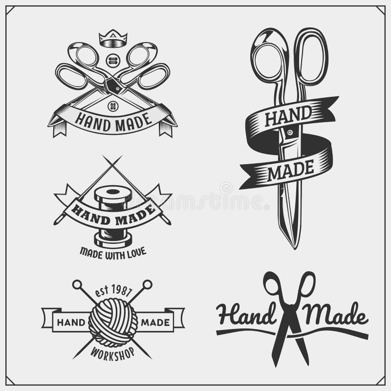 Hand Made Badge vector illustration © barsrsind (#8444782)