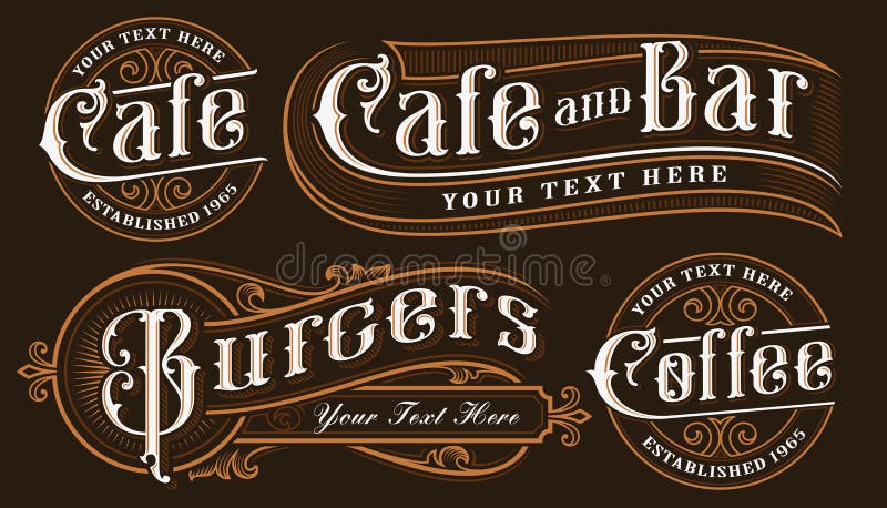 Vintage Lettering Stock Illustrations – 562,093 Vintage Lettering Stock  Illustrations, Vectors & Clipart - Dreamstime