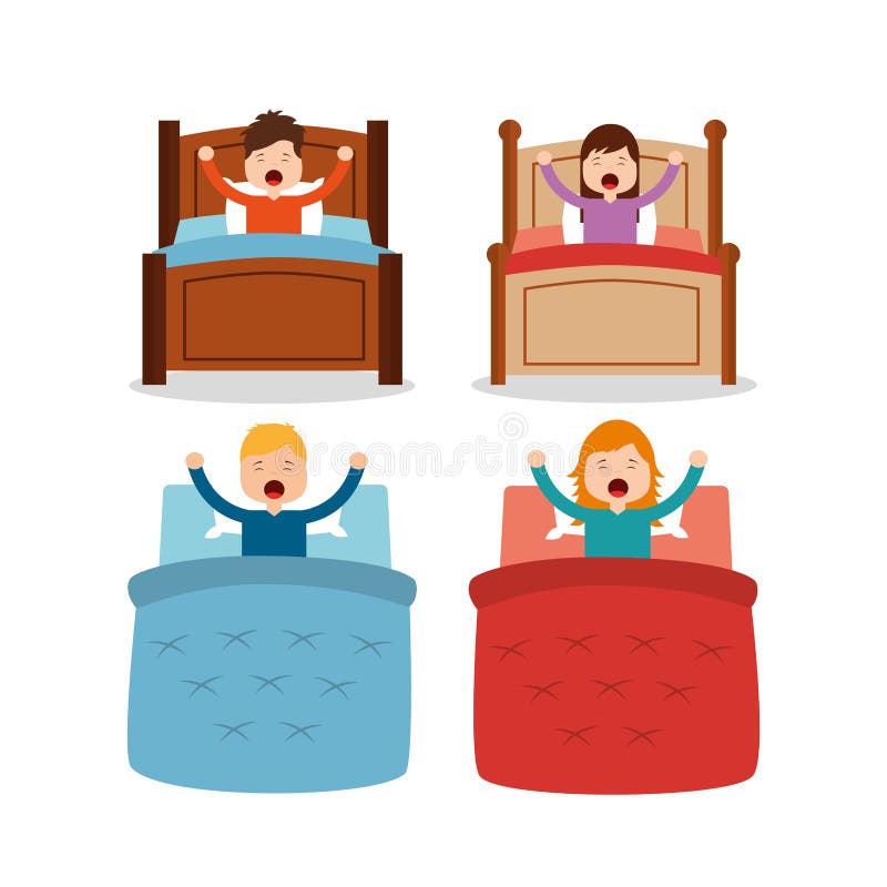 Stick Figure Wake Up Stock Vector Illustration Of Figure 21660334