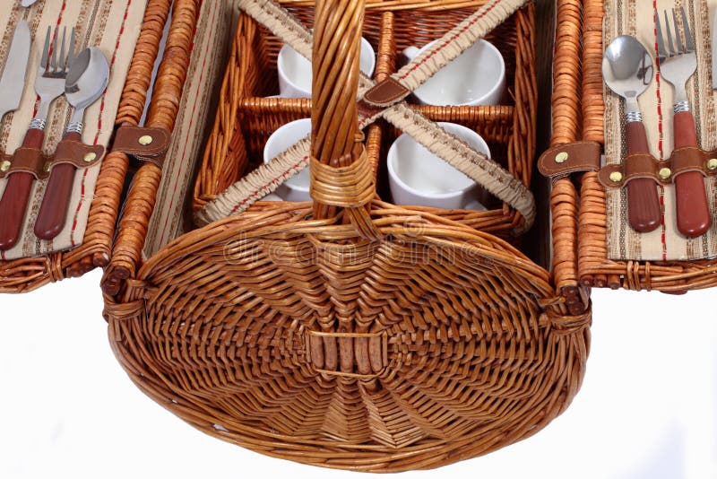 Set of ware for picnic stock image. Image of spoons, marching 12884625