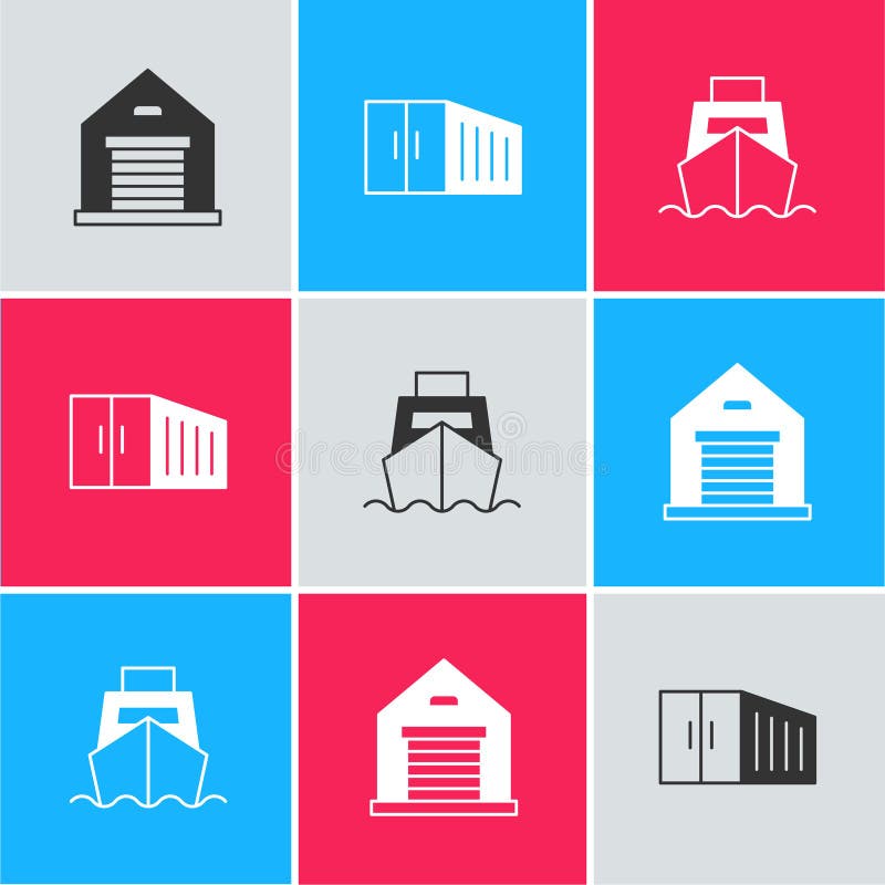 Vector Warehouse Equipment Icon Set Stock Illustrations 4,571 Vector