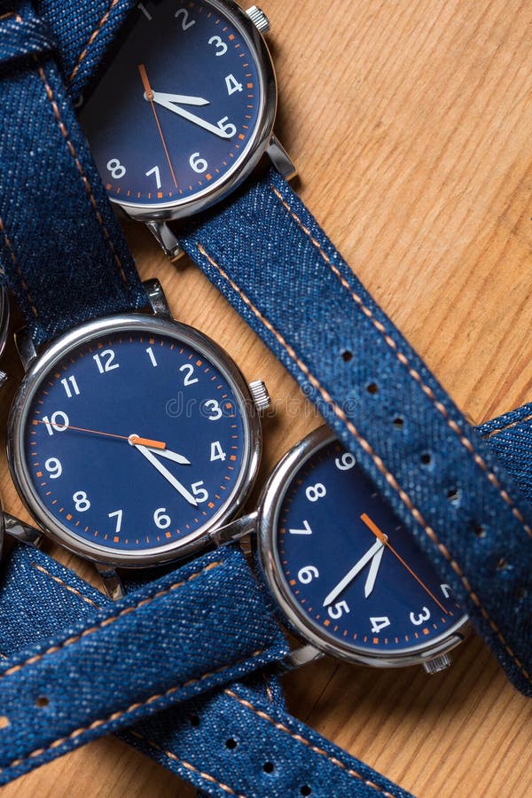 Set of watches stock photo. Image of circle, jeans, strap 35103868