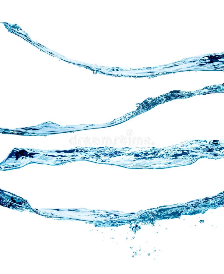 Set of water splashing isolated on white background royalty free stock images Set of water splashing isolated on white background royalty free stock images