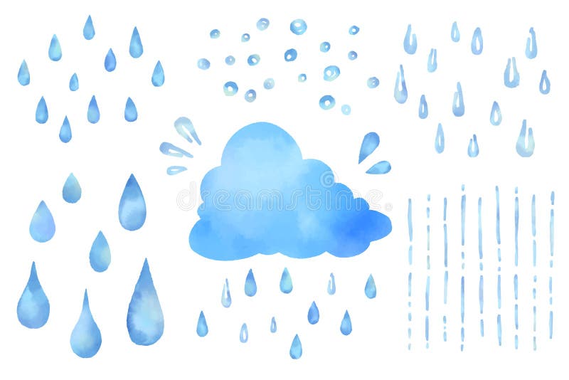 Cloud Watercolor Illustrator Stock Illustrations – 41 Cloud Watercolor ...