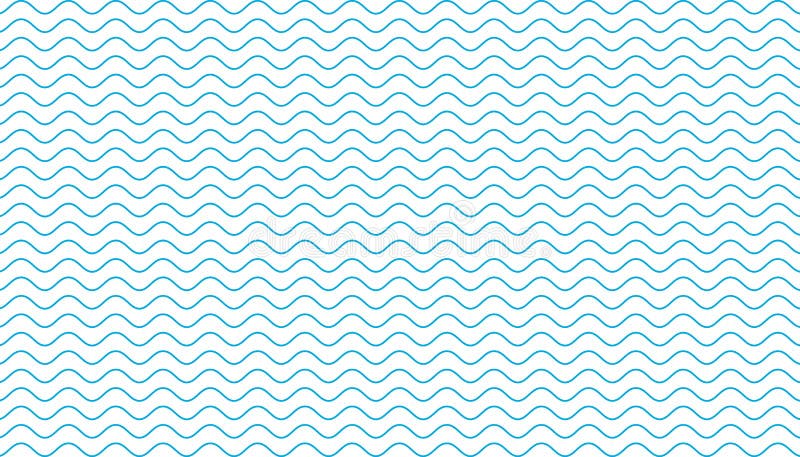 Set waves seamless pattern. Wavy line seamless pattern background. Ocean sea water blue wave - vector stock photography