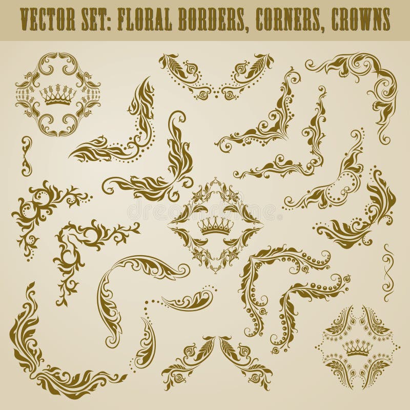Set wektoru adamaszka ornamenty. ilustracja wektor Set wektoru adamaszka ornamenty. ilustracja wektor