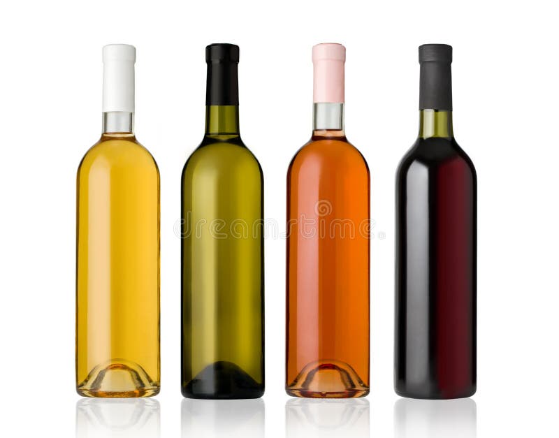Wine Bottles Blank No Labels Stock Photo Image of isolated, beverage