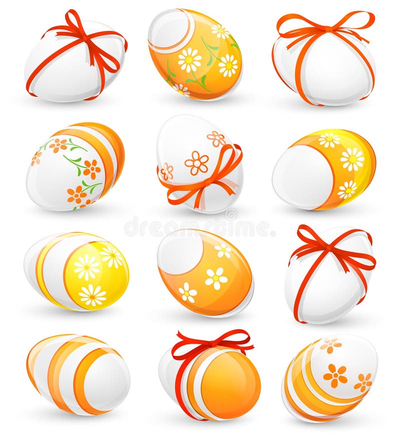 Set Easter jajka ilustracja wektor Set Easter jajka ilustracja wektor