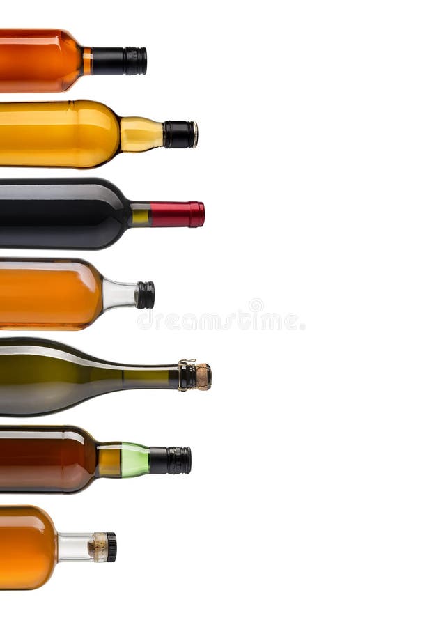 Set of Wine and Brandy Bottles Stock Image Image of cognac, alcohol