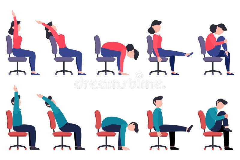 Chair Exercises Stock Illustrations – 586 Chair Exercises Stock  Illustrations, Vectors & Clipart - Dreamstime