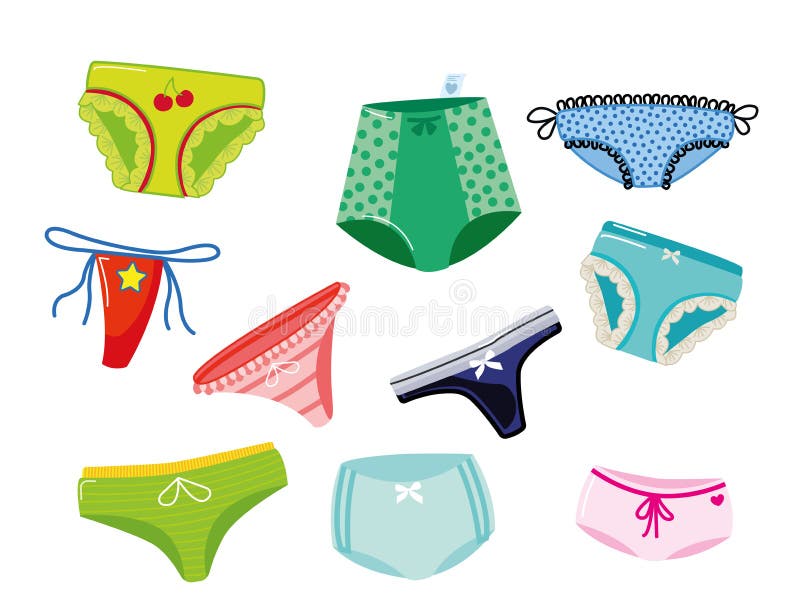 Types panties for women Royalty Free Vector Image