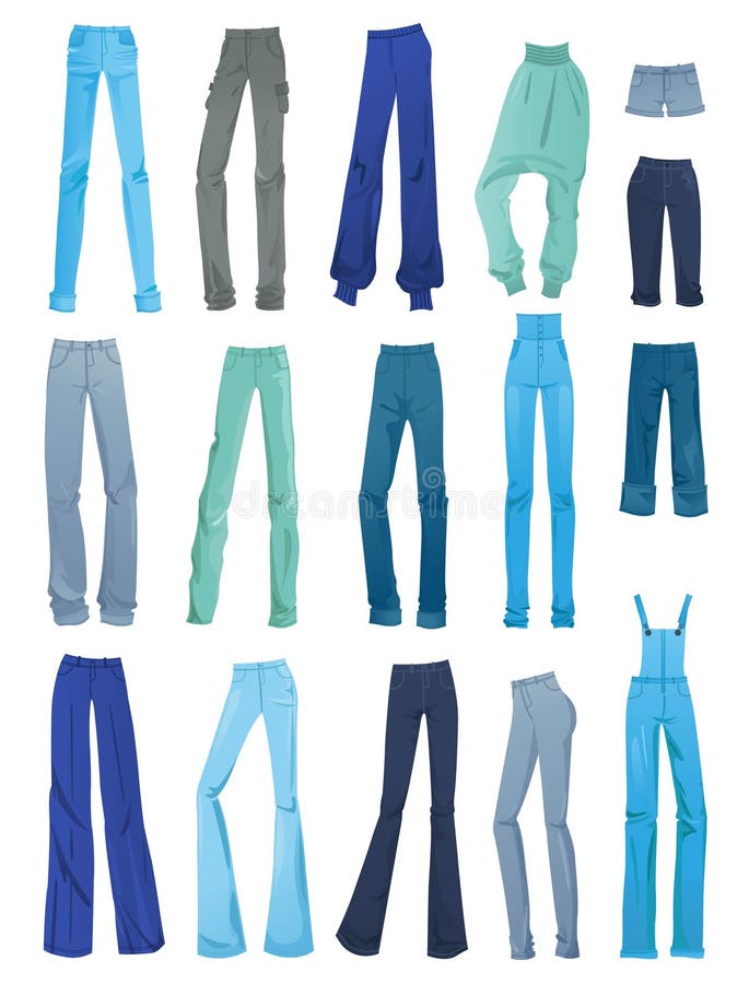 Set of women s jeans