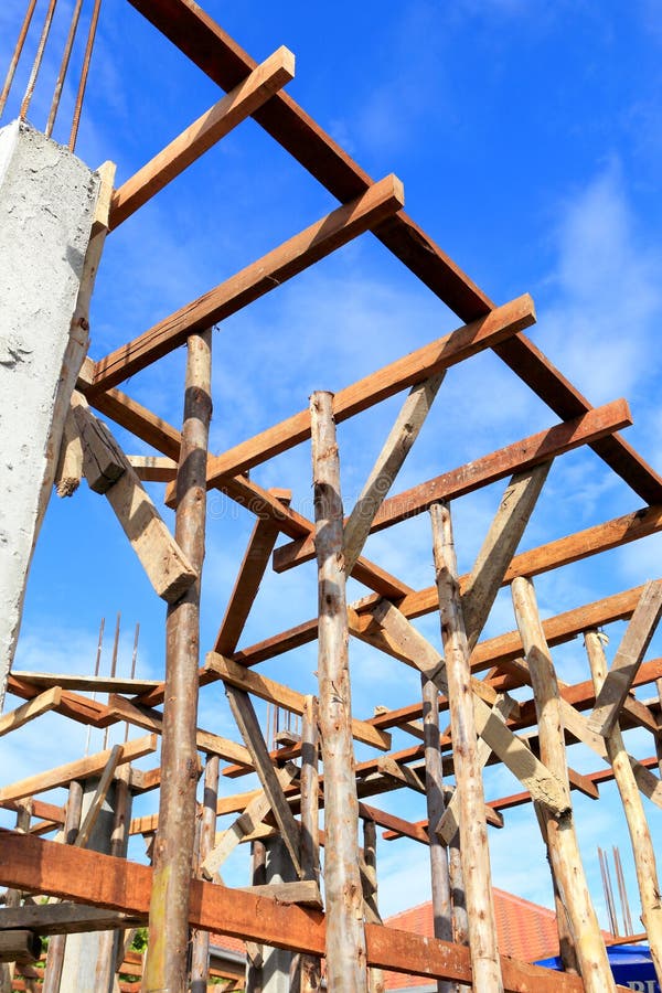 Set of Wood Pine Timber for Construction Building Stock Image Image