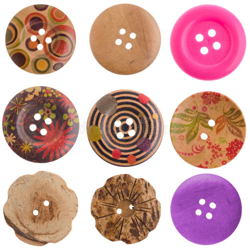 Wooden Buttons Stock Photo, Picture and Royalty Free Image. Image 46265508.