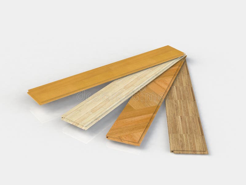 Set Of Color Wooden Laminated Construction Planks Stock Illustration