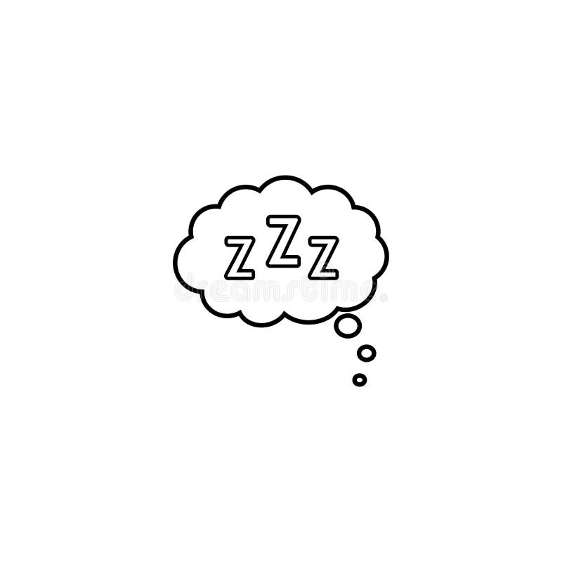 Set of Zzz Sleep Icon Vector Illustration. on White Background. EPS 10 ...