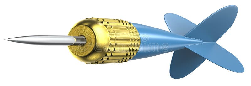 Flecha Azul Dart ilustração do vetor