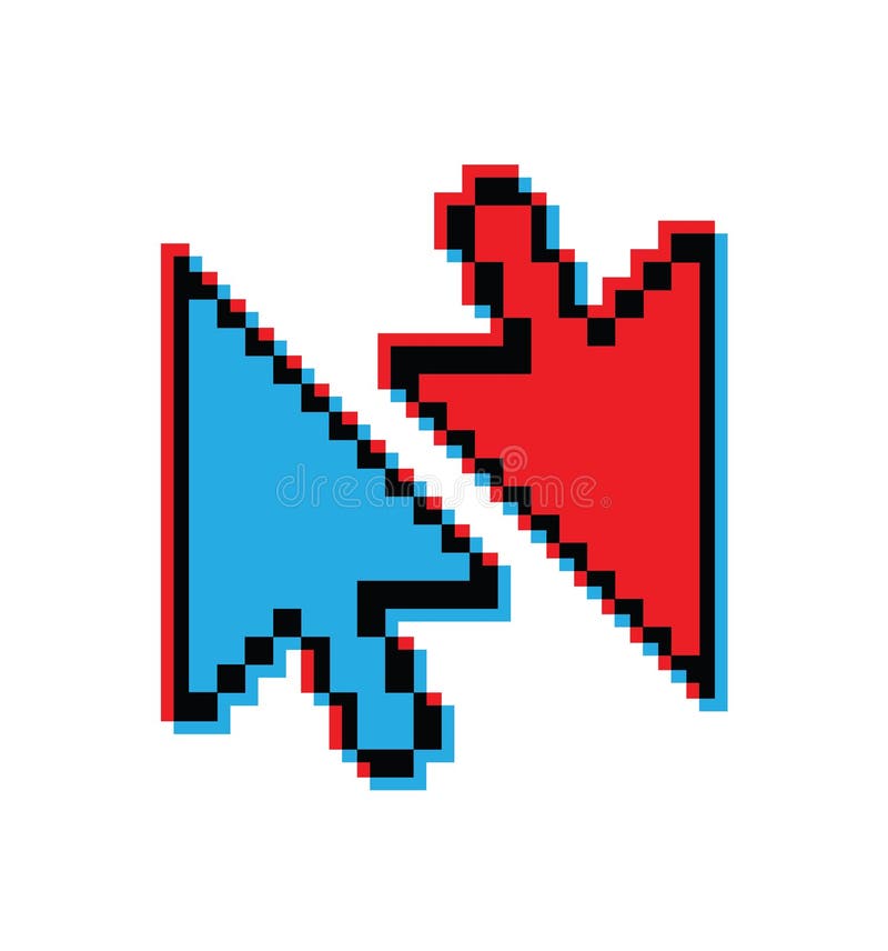 Seta moderna do computador, rato, cursor do pixel, ícone, símbolo para o projeto do site, logotipo, app, ui, ilustração do vetor ilustração stock Seta moderna do computador, rato, cursor do pixel, ícone, símbolo para o projeto do site, logotipo, app, ui, ilustração do vetor ilustração stock