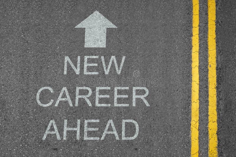 Nova Carreira em Breve Seta foto de stock royalty free