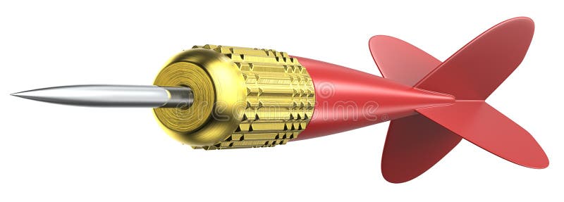 Seta vermelha do dardo ilustração royalty free