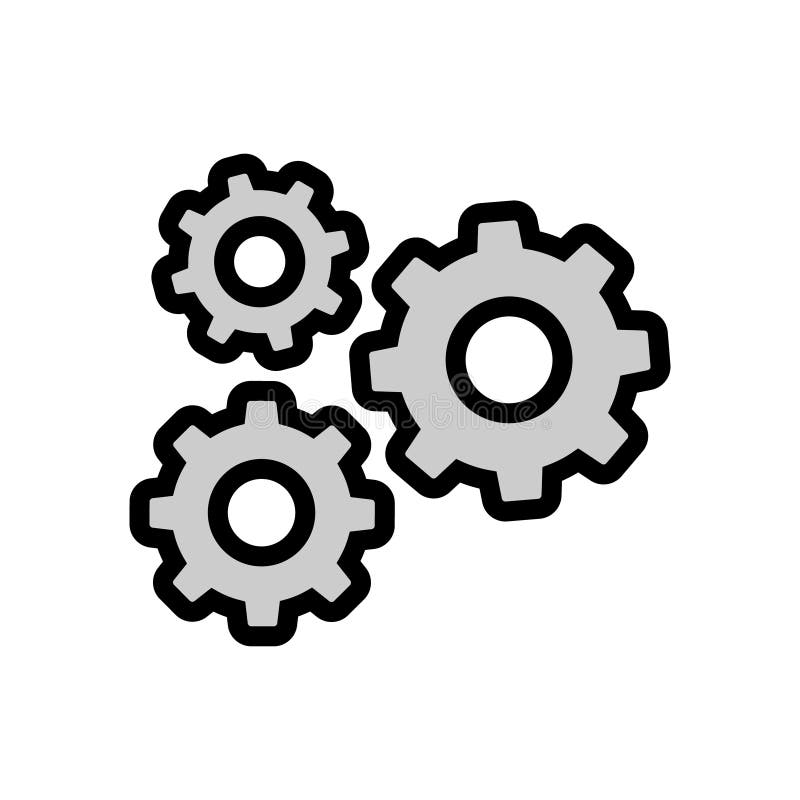 Settings Icon, Gear Icon Vector, Gear Symbol Illustration. For Web Sites  Our Mobile. Stock Illustration - Illustration Of Business, Wheel: 151065188