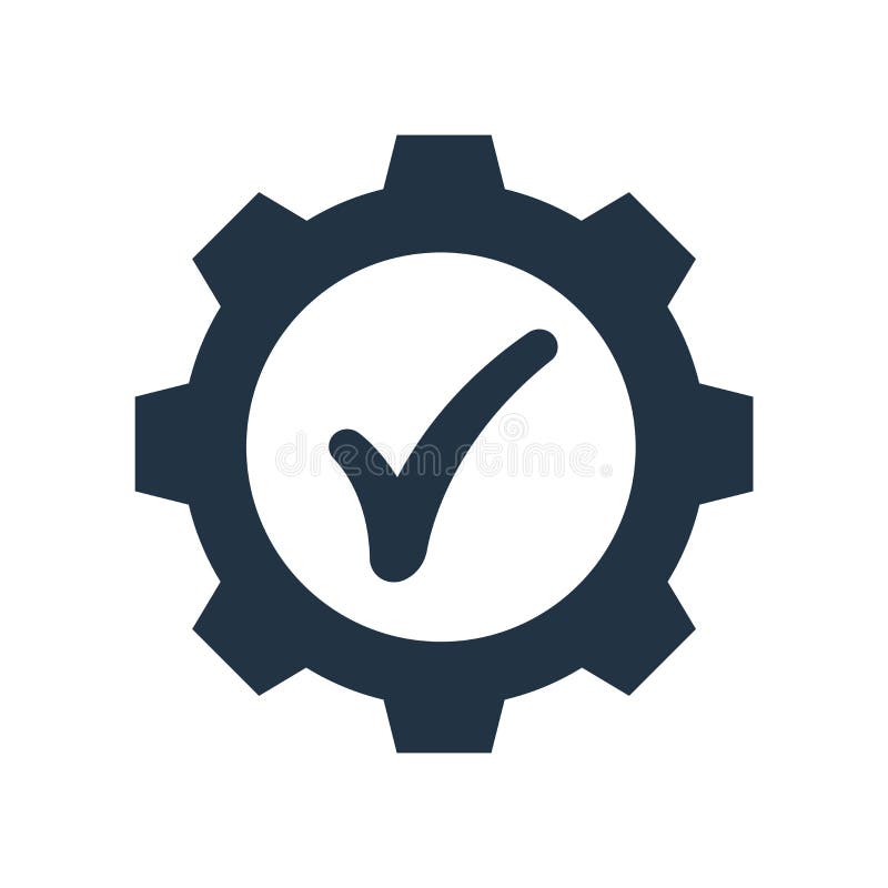 Settings Icon Vector Sign and Symbol Isolated on White Background