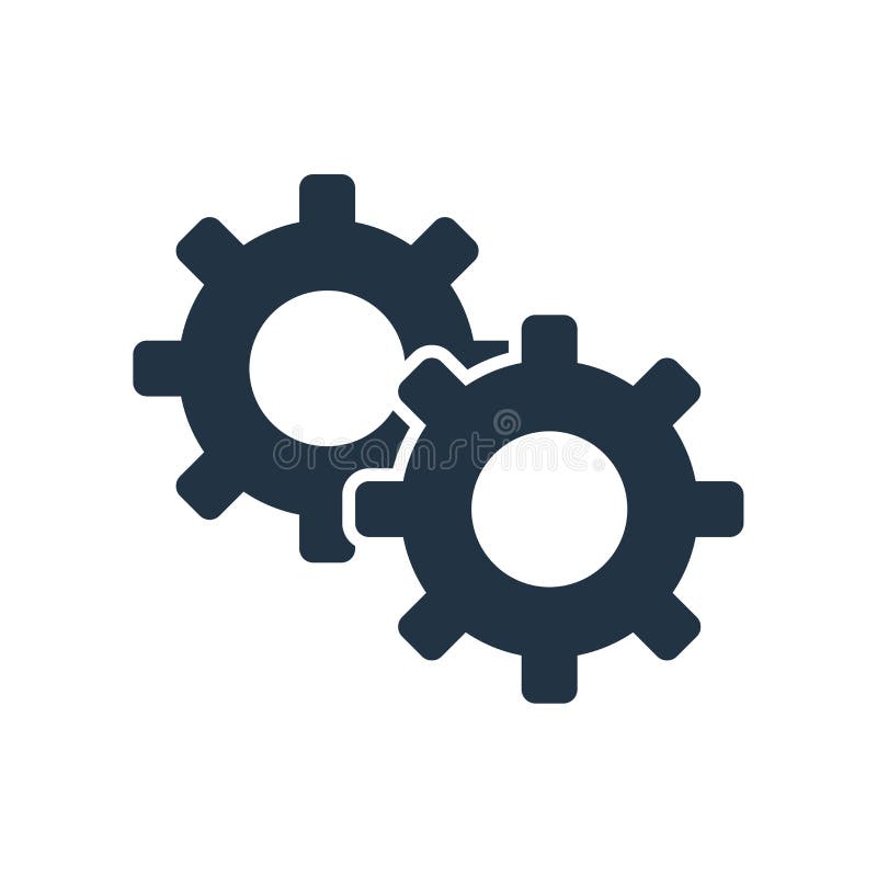 Settings Icon Vector Sign and Symbol Isolated on White Background