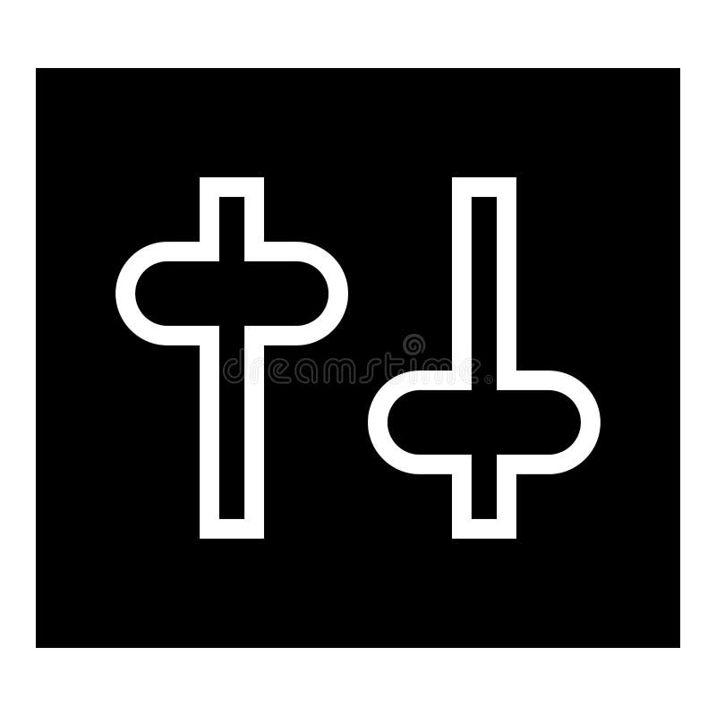 Settings Knob Setting Switches Regulators Icon Outline Set White Color