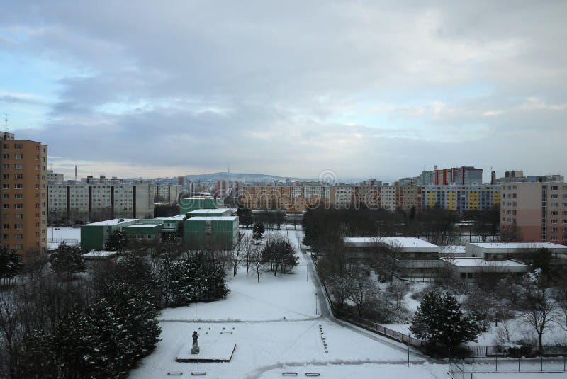 Winter Petrzalka - Concrete jungle