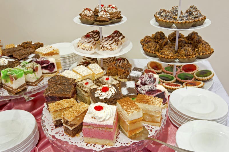 Setul de prăjituri royalty free stock image