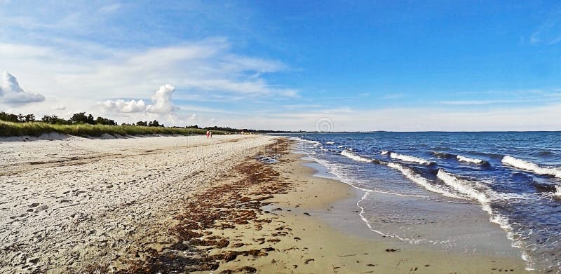 Setzen Sie in Marielyst, Dänemark Ostsee Auf Den Strand Stockfoto