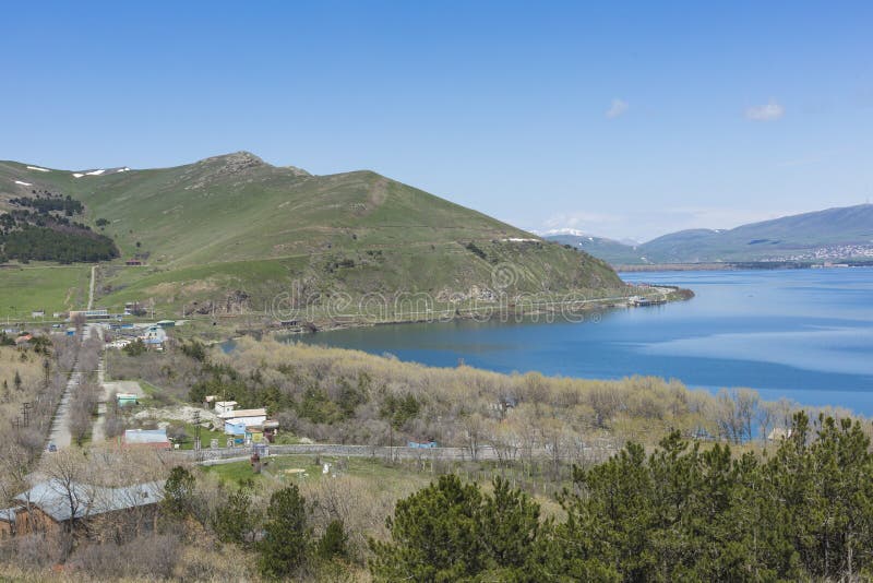 Sevan lake in Armenia. stock photo. Image of hill, paradise 71451040