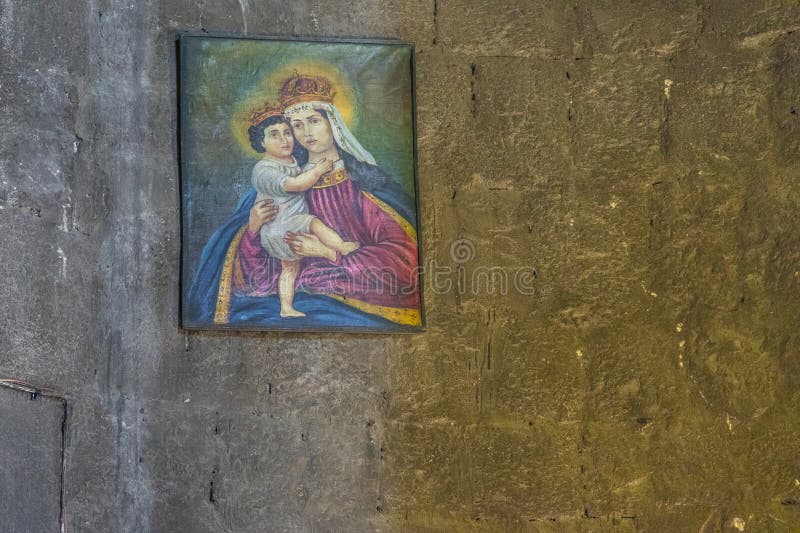 εσωτερικό της μονής sevanavank sevanavank στην αρμενία στοκ φωτογραφία