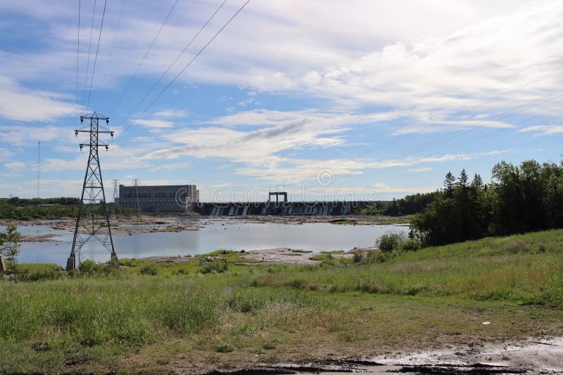 Seven Sister Dam Manitoba Canada Editorial Stock Photo Image of hill