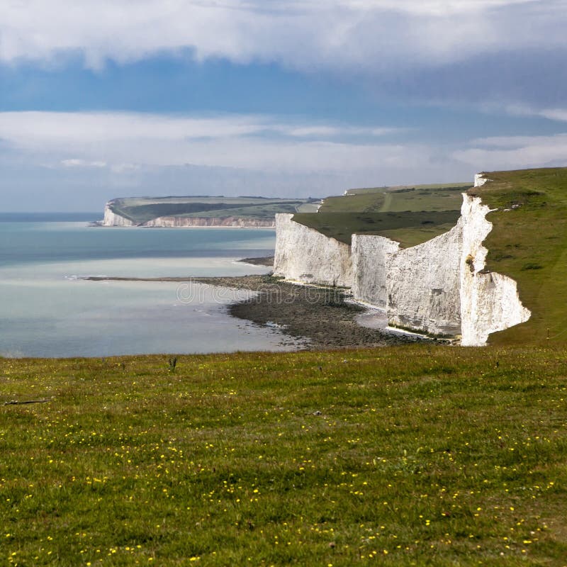 Seven Sisters Country Park Sussex Stock Image - Image of kingdom ...