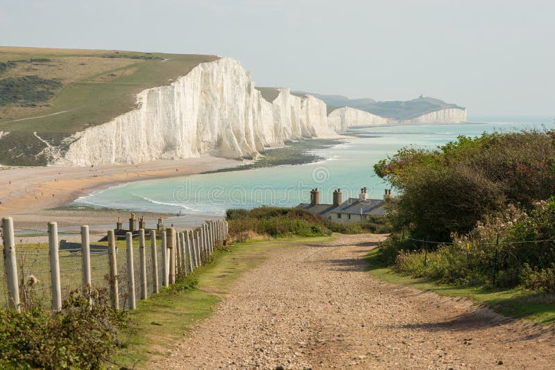  Seven  Sisters  Cliffs In East  Sussex  England  Stock Photo 
