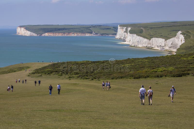 Seven Sisters Cliffs in East Sussex Editorial Stock Image - Image of ...