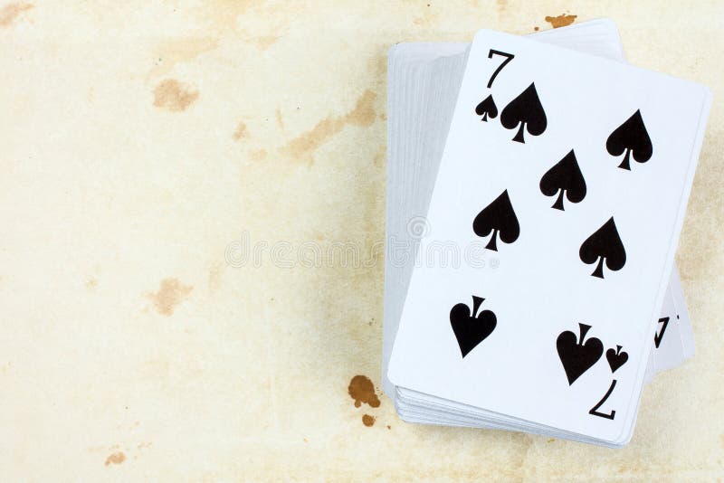 Seven of Spades Playing Card Stock Photo Image of spade, deck 61837996
