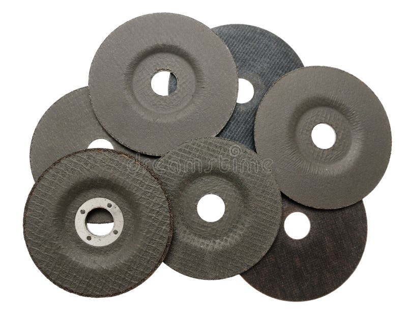 Several abrasive discs for metal cutting royalty free stock photos