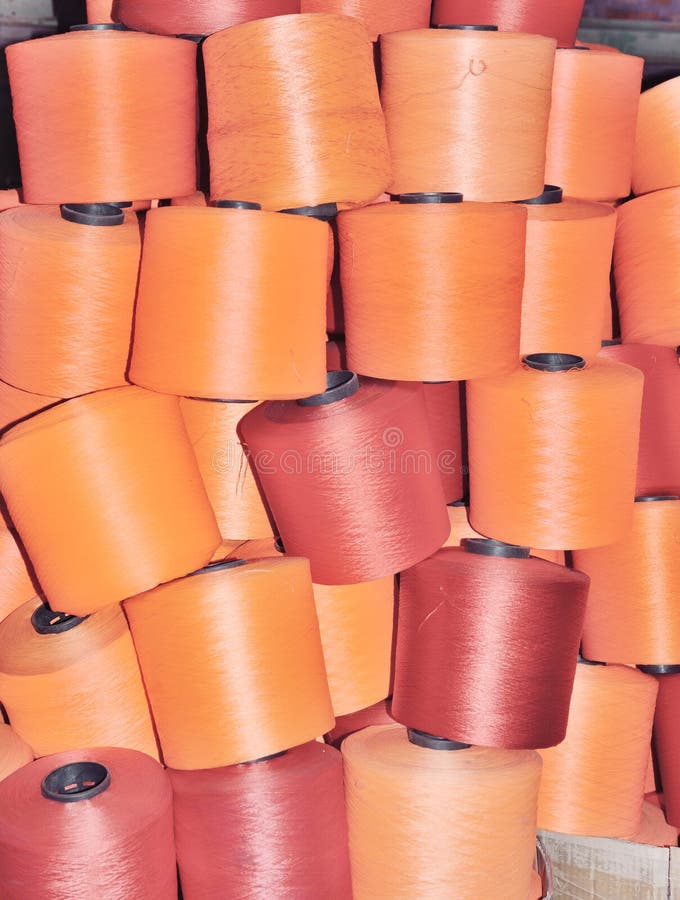 Many Reels of Threads for Embroidery Stock Image Image of industrial